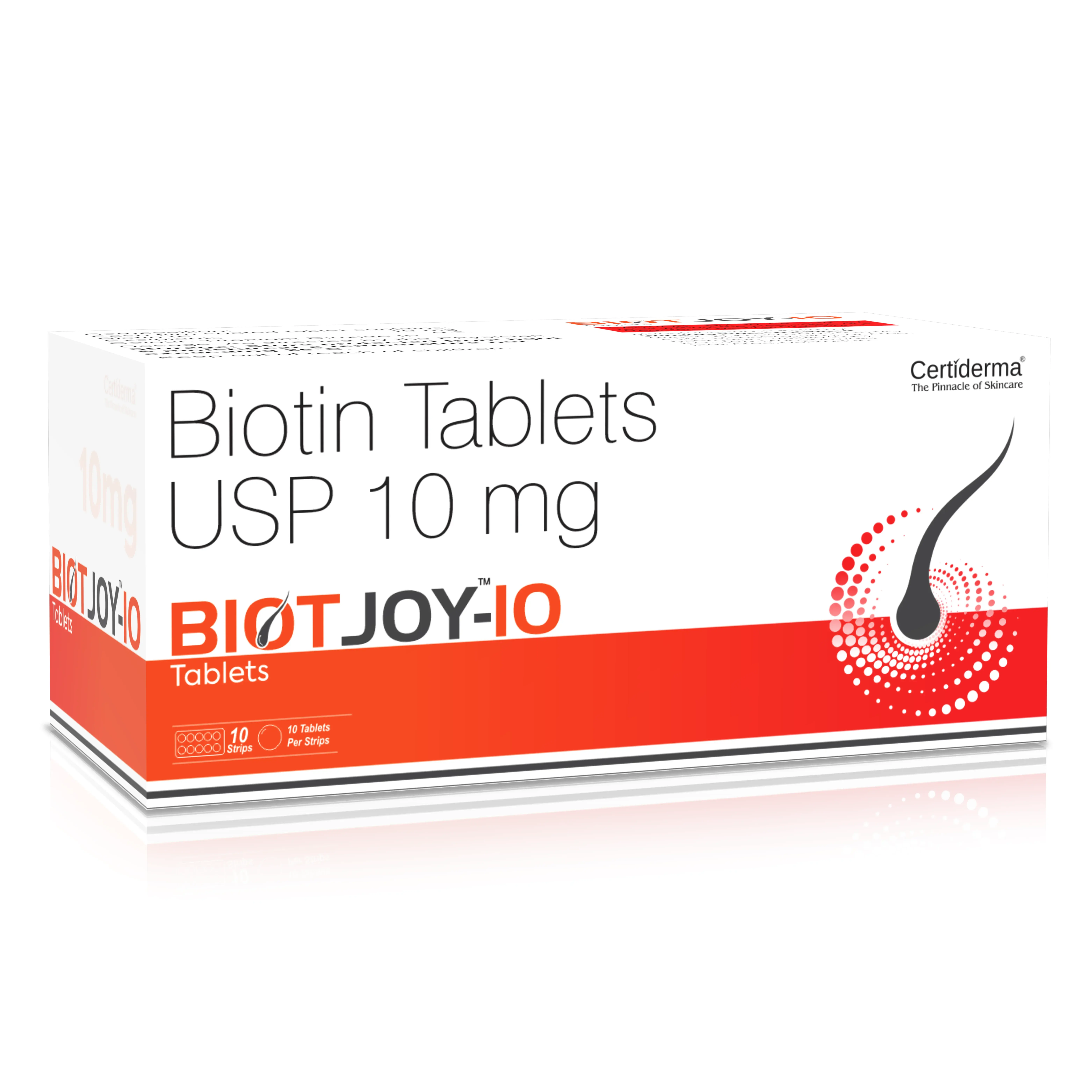 Biotjoy-10 Tablet | Biotin 10mg Tablet