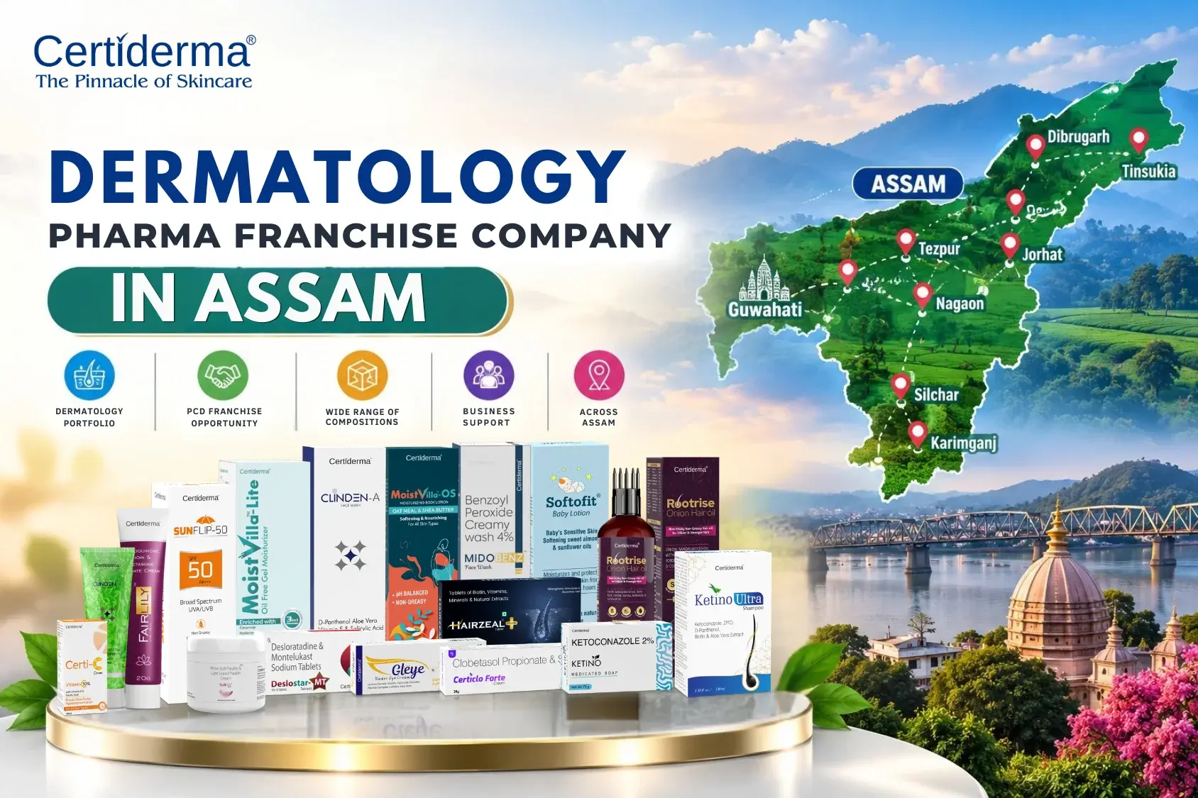 dermatology-pharma-franchise-company-assam-certiderma-derma-pcd-opportunity-assamese-markets-skincare-products-business-solutions
