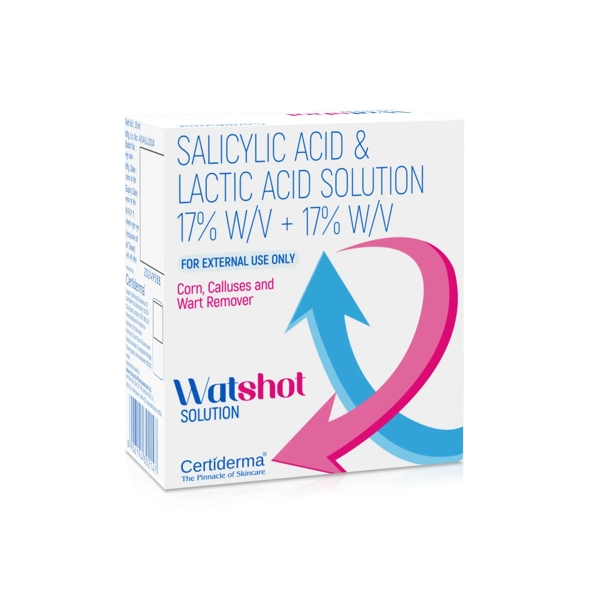 Watshot Solution | Salicylic Acid 17% + Lactic Acid 17%